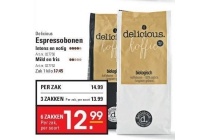 delicious espressobonen