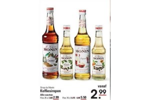 sirop de monin koffiesiropen