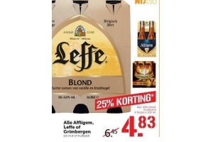 alle affligem leffe of grimbergen