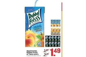 appelsientje dubbel frisss of taksi mini s