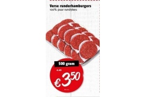 verse runderhamburgers