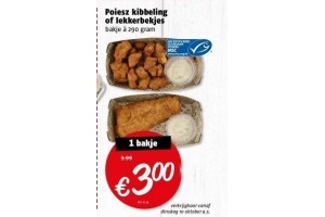 poiesz kibbeling of lekkerbekjes
