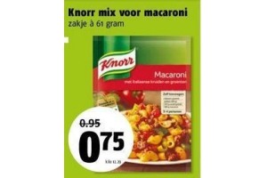 knorr mix voor macaroni