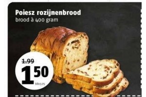 poiesz rozijnenbrood