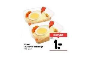 kleer rundvleesslaatje