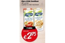 alpro drink houdbaar