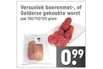 versuniek boerenmet of gelderse gekookte worst