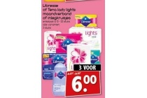 libresse of tena lady lights maandverband of inlegkruisjes