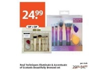 real techniques illuminate en accentuate of ecotools beautifully bronzed set
