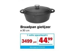 braadpan gietijzer