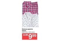 dames pyjama flanel