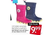 stoere kinder regenlaarsjes
