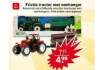 frictie tractor met aanhanger