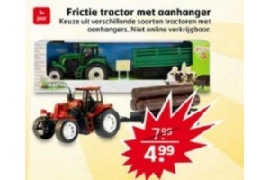 frictie tractor met aanhanger