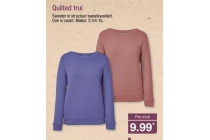 quilted trui