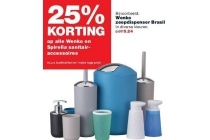 alle wenko en spirella sanitair accessoires