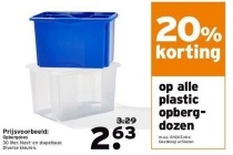 plastic opbergdozen