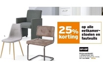 eetkamerstoelen en fauteuils