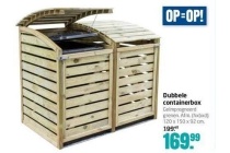 dubbele containerbox