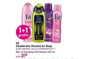 fa deodorant douche en zeep