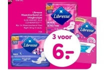 libresse maandverband en inlegkruisjes