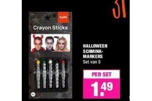 halloween schminkmarkers