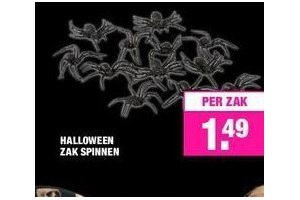 halloween zak spinnen nu eur1 49 per stuk