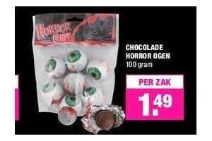 chocolade horrorogen nu eur1 49 per zak