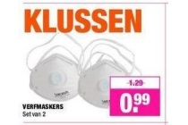 verfmaskers nu eur0 99 per stuk