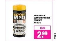 heavy duty scrubreinigingsdoekjes nu eur2 99 per stuk