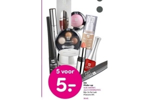 gehele assortiment da make up nu 5 voor eur5