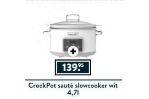 crockpot saute slowcooker wit 4 7l