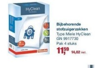 bijbehorende stofzuigerzakken