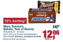 mars snickers balisto twix of bounty