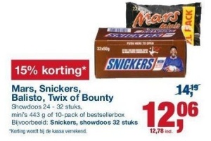 mars snickers balisto twix of bounty