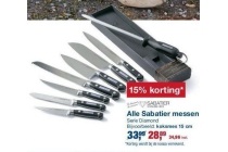 alle sabatier messen van serie diamond