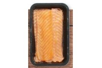 langgesneden noorse zalm