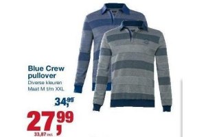 blue crew pullover