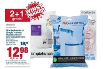 brabantia of simple human afvalzakken of geurverwijderaars
