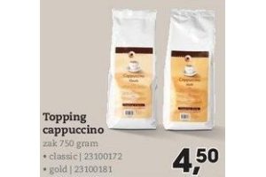 topping cappuccino