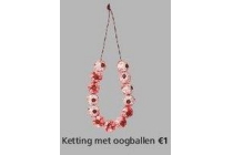 ketting met oogballen