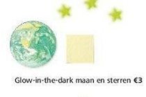 glow in the dark maan en sterren