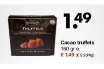 cacao truffels