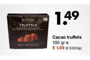 cacao truffels