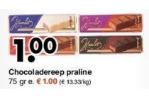 chocoladereep praline