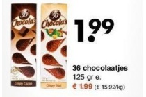 36 chocolaatjes