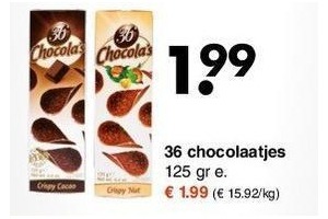 36 chocolaatjes