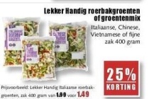 lekker handig roerbakgroenten of groentenmix