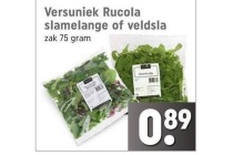 versuniek rucola veldsla of slamelange