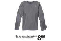 dames sport thermoshirt